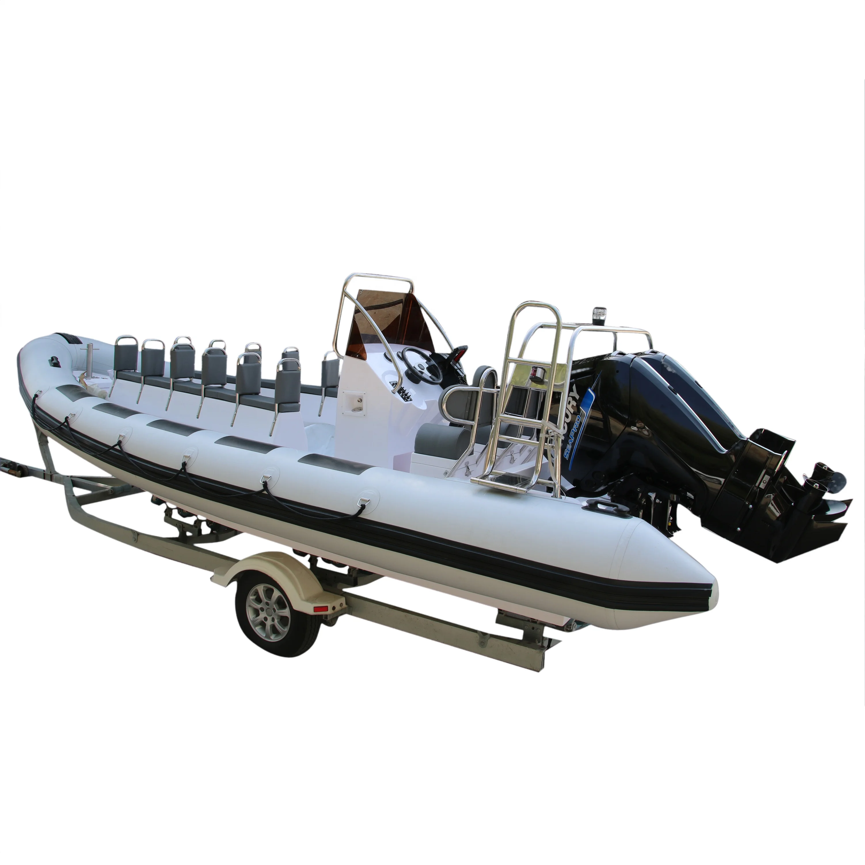 Goboat RIB700B 7.0M 23FT Goethe Factory Direct Sale 20ft  Center Console FRP Inflatable Fishing Boat For Sale RIB700B