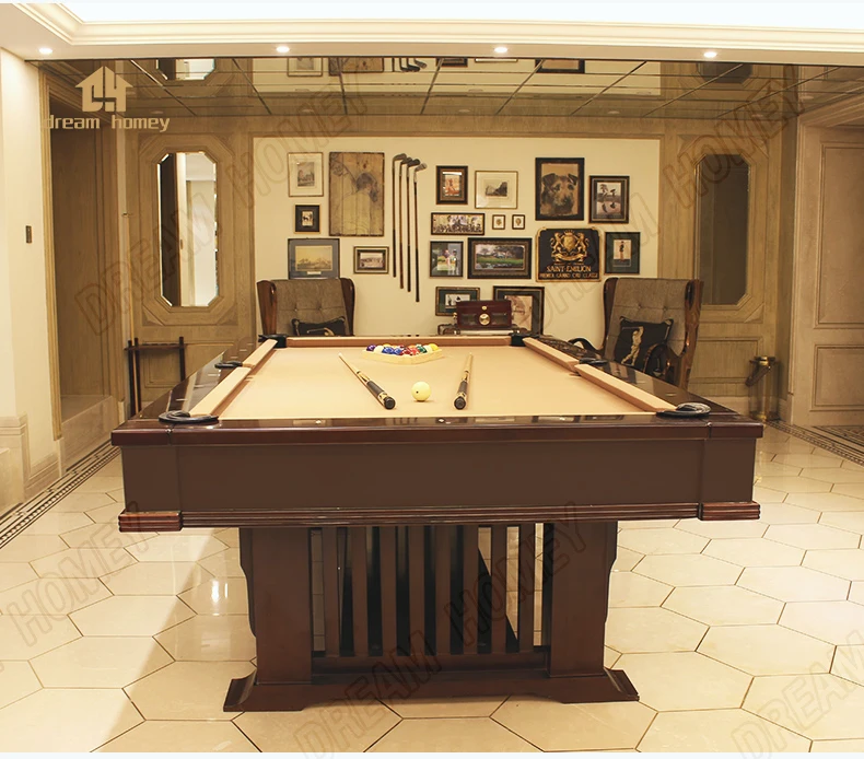 Electric Adjustable Height Solid wood billiard/table tennis /dining table multifunctional table