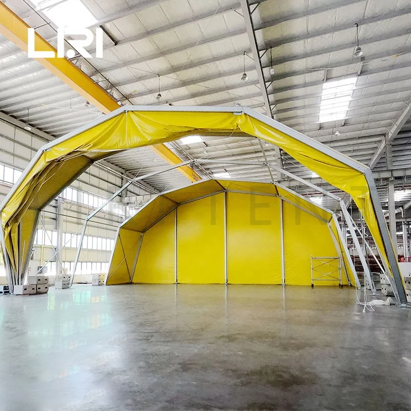 German Curve Roof Eyelid  Aircraft Drone Hangar Building Tent for Storage