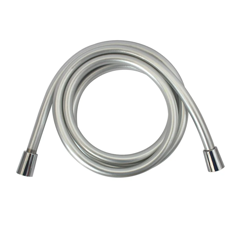 
1.5m soft PVC silver hose anti-kink and durable shower hose 