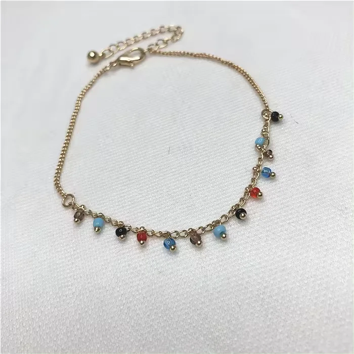 Красочные Позолоченные Бусы Подвесные Браслеты Регулируемый простой стиль для вечеринок и подарков