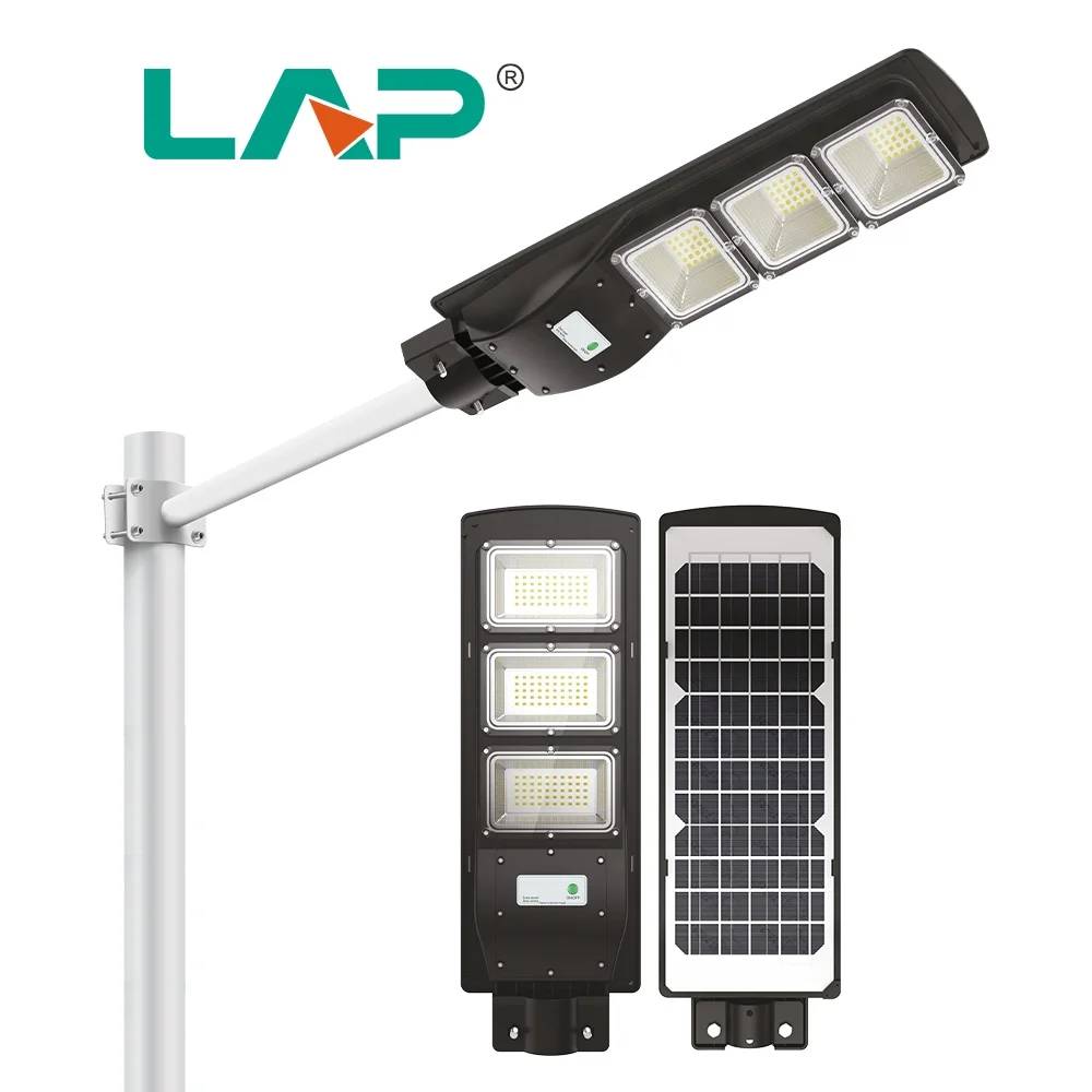 Lap Solar Panel Remote Outdoor Street Light 200w 300w High Power Integrated All in One Led Solar Street Light