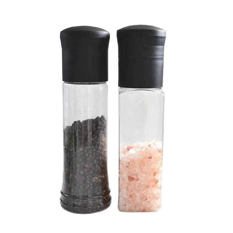 Spice Grinder Salt and Pepper Mill Grinder for Sea Salt 2021 Amazon Top Seller Manual Plastic Herb Mills