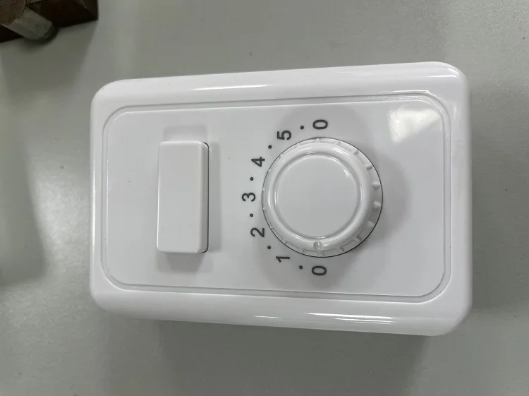 high quality wall mounted ABS 5 speed rotary switch ceiling fan controller 5 speed regulator