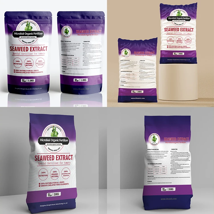 100% fresh nutrients complement 20% root development agent Alginic acid  Factory seaweed extract fertilizer