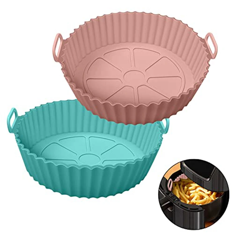 Reusable Silicone Air Fryer Accessories Liner Basket Air Fryer Silicone Pot Tray for air fryer