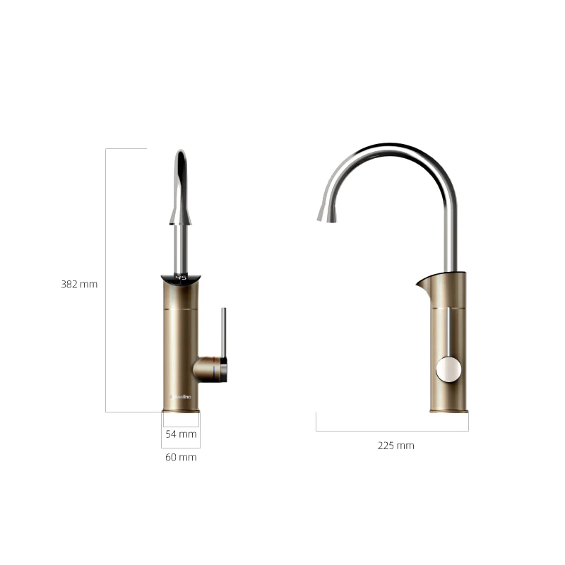 Briwellna Universal 220v Kitchen Instant Water Tap Heating Water Faucet with LED display