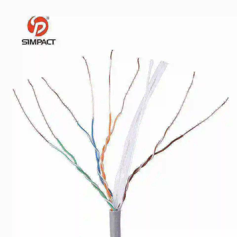 Pvc/Pe/Lszh/Cmp/Cmr Jacket eco-friendly 23awg pure copper utp 305m 500m network cat6 roll cable