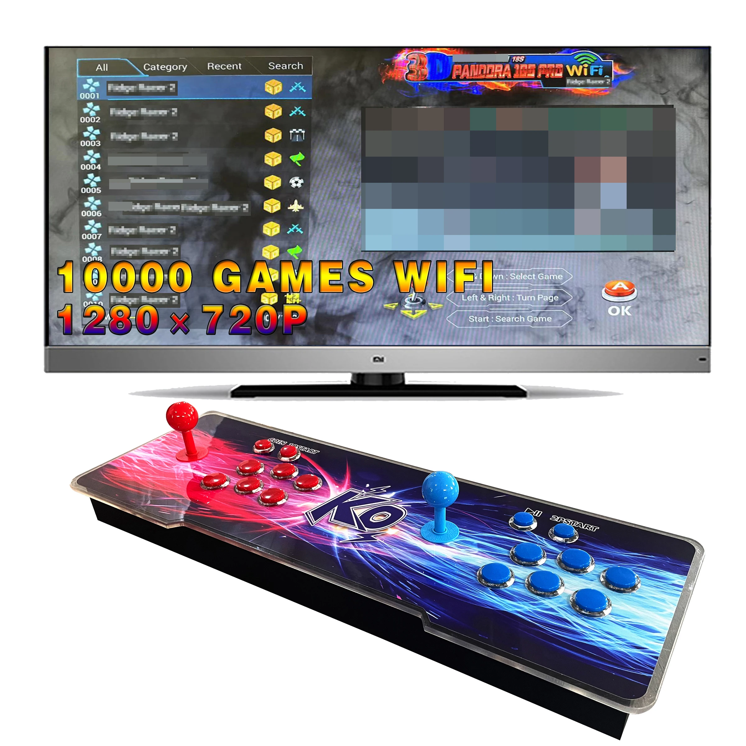 Новейшая 3D Игровая приставка 10000 в 1 с Wi-Fi игровая консоль аркадная портативная для киберспорта