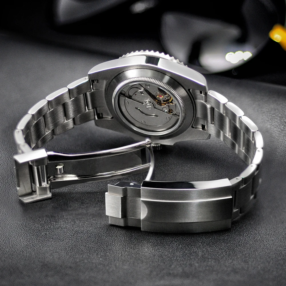 Corgeut Diver Watch 40mm Sapphire Glass Luxury Stainless Steel NH35 Custom Your Own LOGO Green Mens Automatic Mechanical Watches