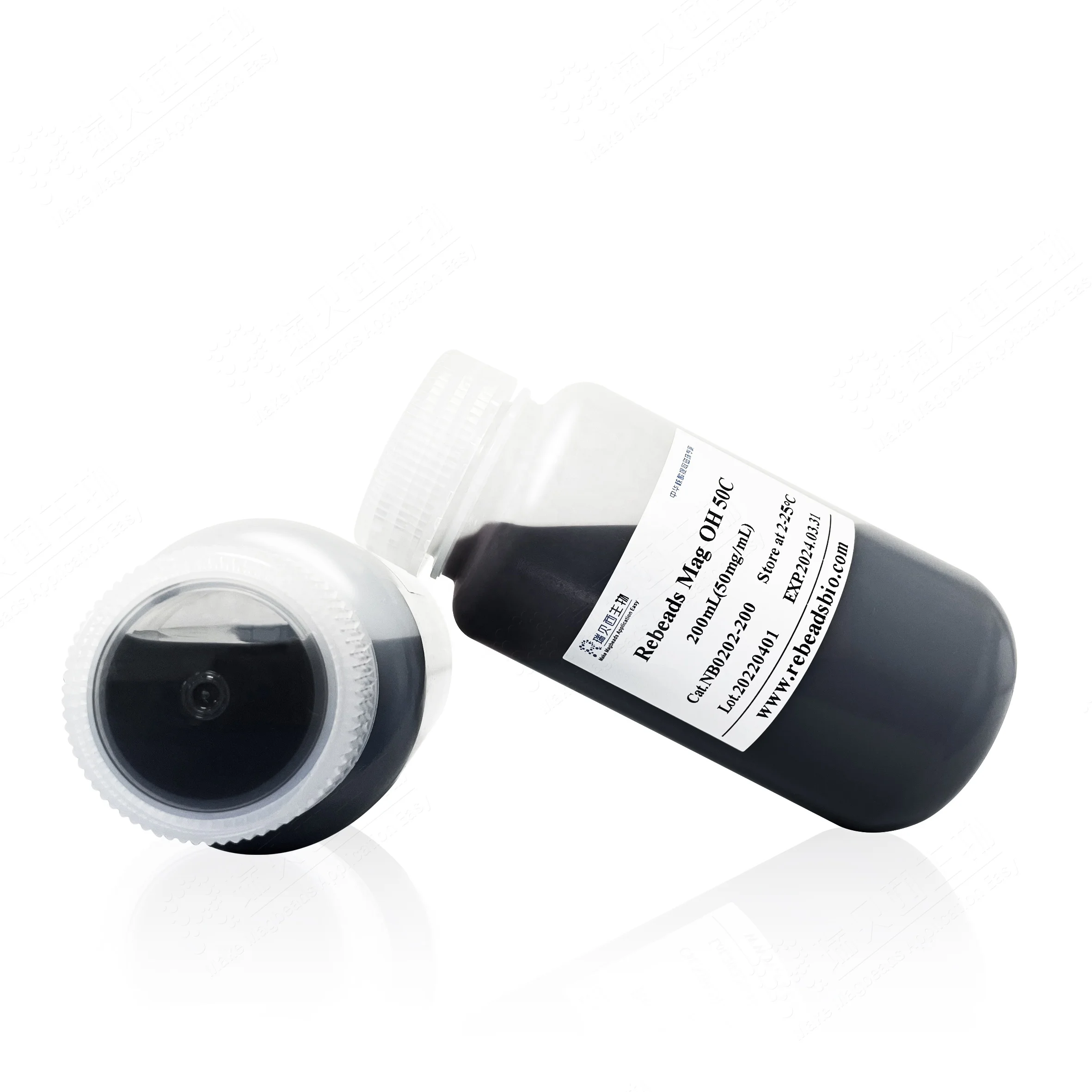 Магнитные бусины RebeceBeads Mag OH 50C обработанные инактиватором RnaseA для экстракции