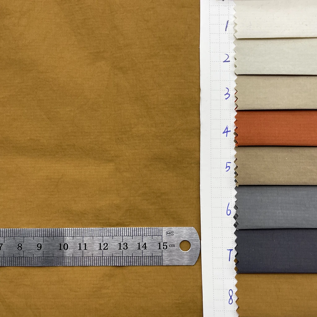 70D ultralight ripstop nylon fabric 70 denier Polyamide Taslan 0.2 check jacquard fabric waterproof for beach short, cargo pants