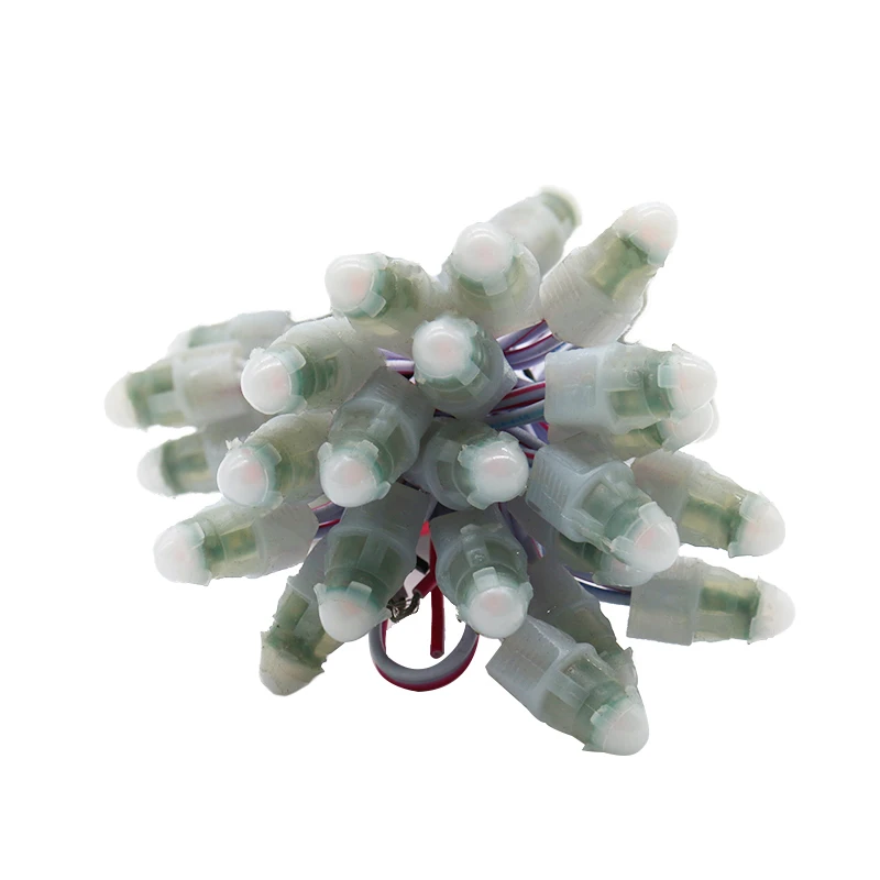 12 мм светодиодный пиксель 0,15 Вт 50 шт. на струну водонепроницаемый IP67 Светодиодный пиксельный свет