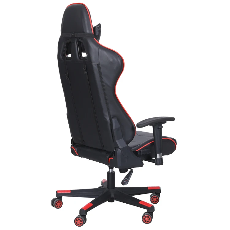 Free Sample Ergonomic Office Computer Led Speaker Bow Shape Base Breathable Recliner Racing Gaming Chair With Usb Back Massager
