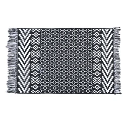 Cheap Modern Decoration Handmade Bohemian Style Carpet Woven Fringed Rug