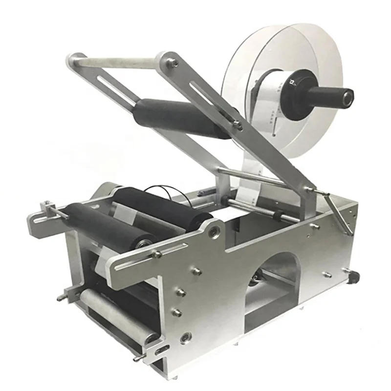 High Efficiency  Conveyor Desktop Round Bottle Labelling Machine