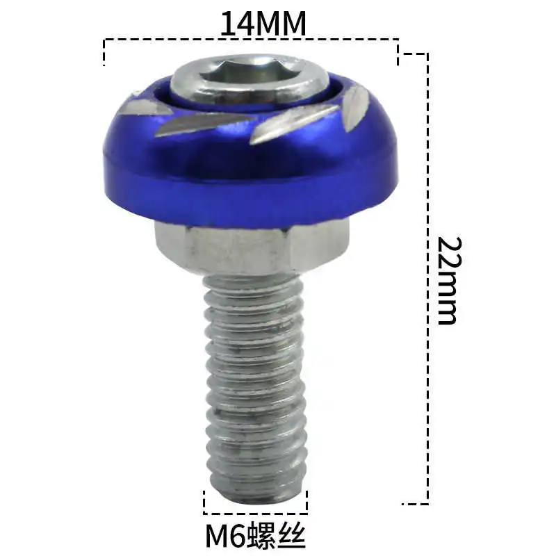 Motorcycle Accessories Color License Plate Decorative Motorcycle Screw Caps Electric Car Color Screws
