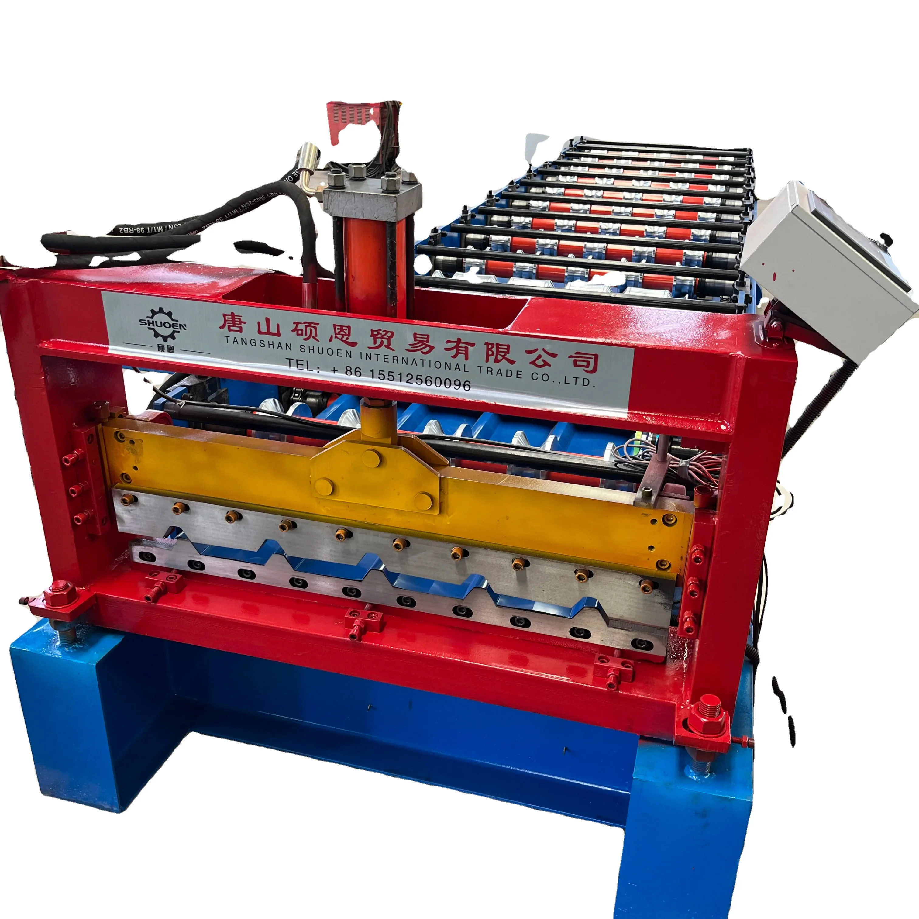 Three-Layer Corrugated IBR Zinc Roof Rollformer for Single Double Tile Industries Roofing Sheet Roll Forming Machine