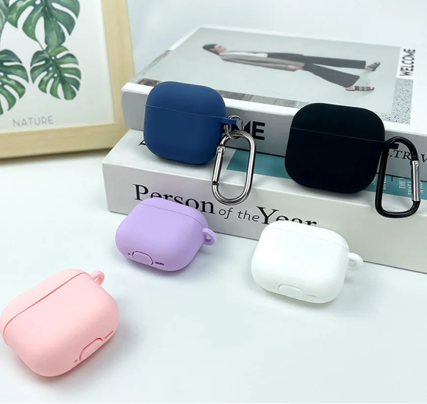 ShanHai 2024 New Case For Airpods 4 Apple Earphone Cover Silicone Protective Case For Airpods 4 Wireless Earphone Accessories