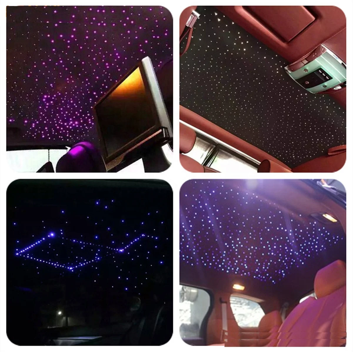 8w Twinkle & Shooting Star Light Led Fiber Optic Lamp Kit For Home Car Headliner Starry Sky Ceiling Lighting Decors
