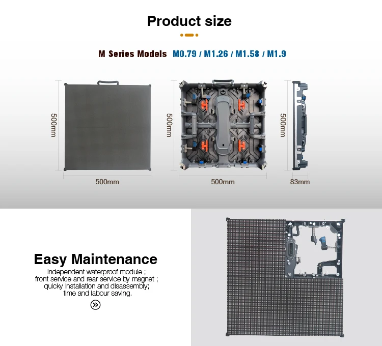 Outdoor Large Screen Led Window Sign Outdoor P2 P3 P4 IP65 TV Wall Smart Led Display