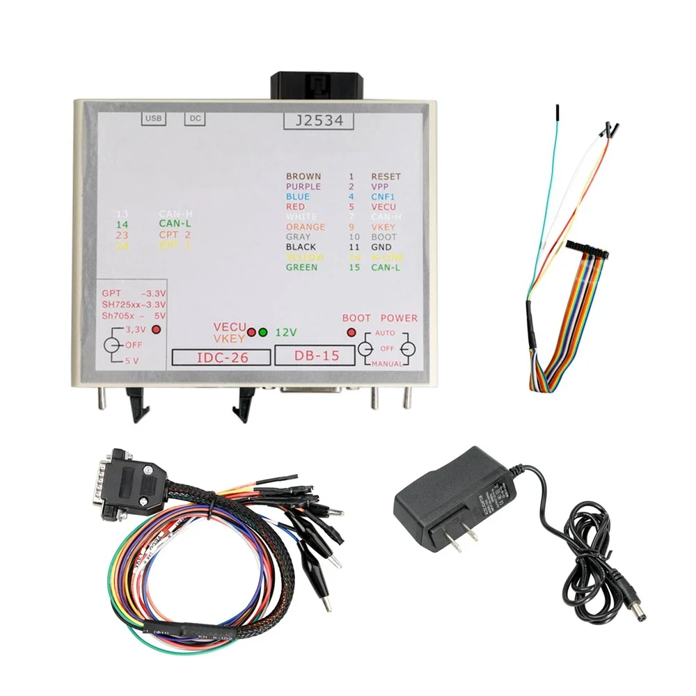 Новейший Блок питания для программатора JTAG ECU блок вспышки через j2534 Works