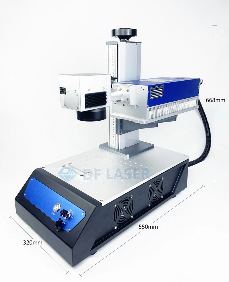 3W UV Mini Laser Marking Machine 355nm Gainlaser Portable Laser Marker Glass Plastic Wood Engraving CE Certified