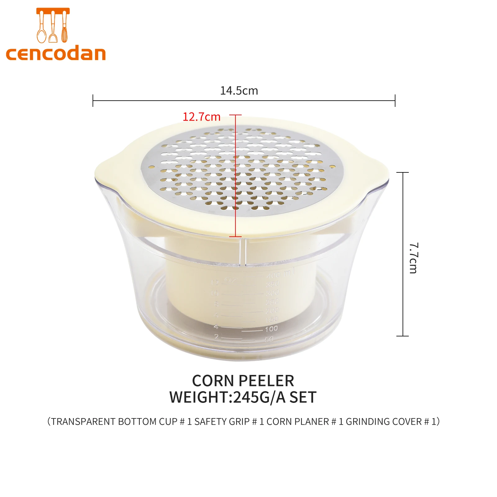 Multi-functional corn stripper stainless steel corn thresher household peeling corn gods kitchen tools garlic grinder