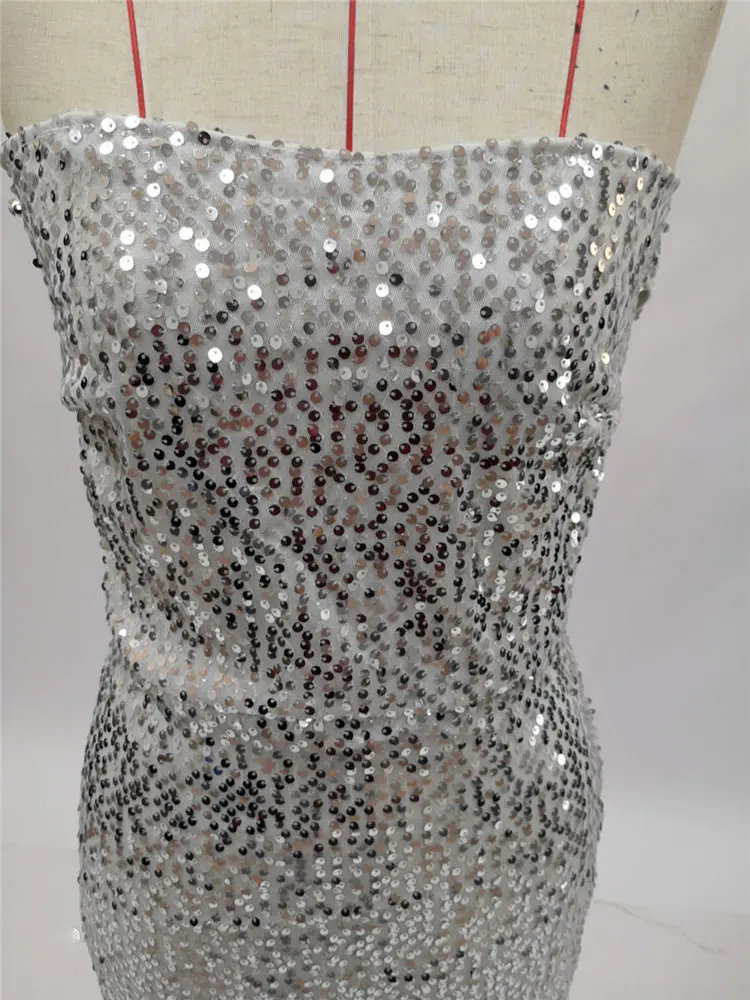 Ladies Off Shoulder Sexy Plus Size Long Mermaid Elegant Beaded Dress Luxury Party Maxi Sequin Evening Dresses Abendkleider