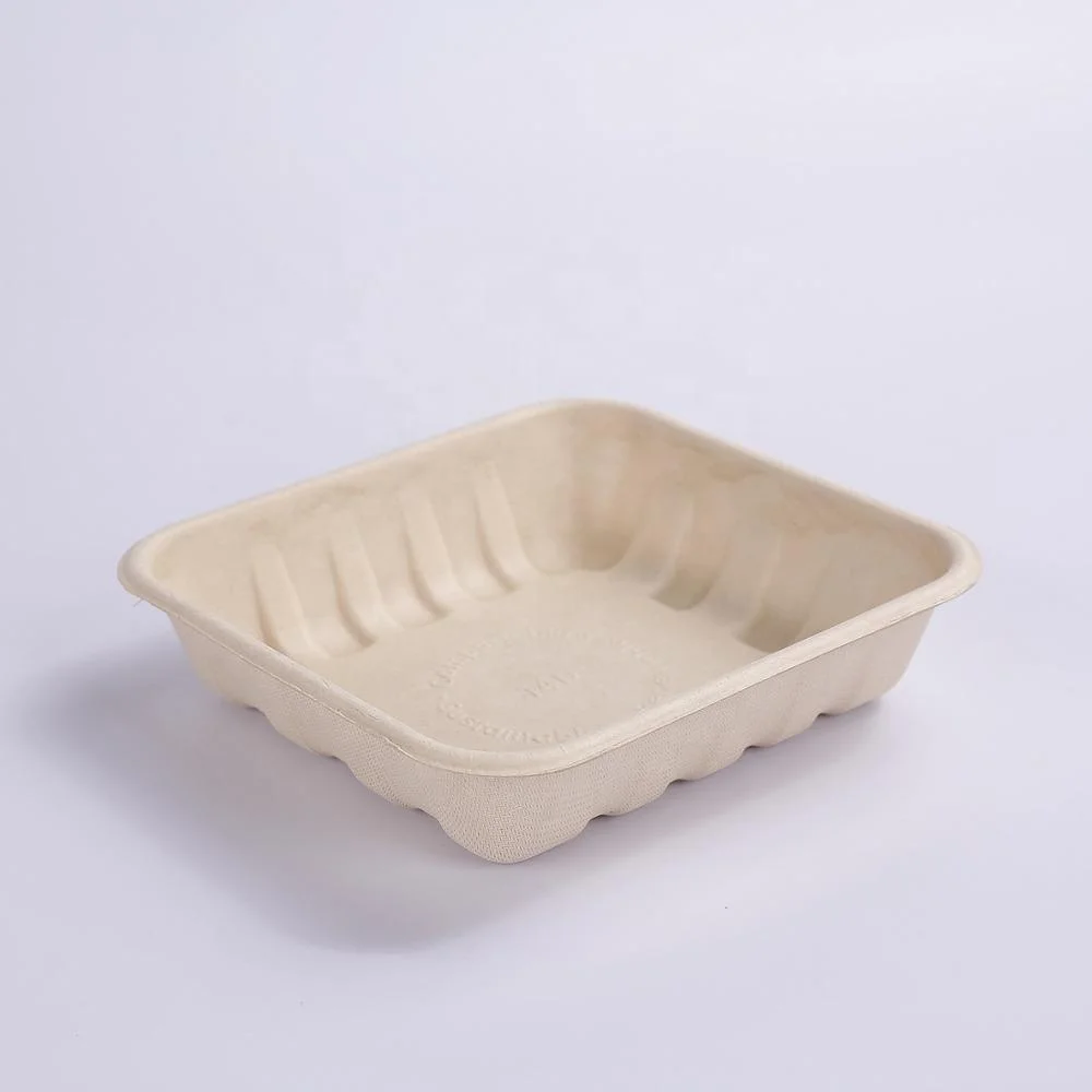 100% biodegradable 2D meat tray