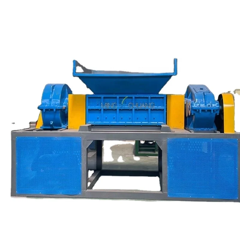 Factory Direct Sales Large Diameter Tire Double Shaft Metal Shredder