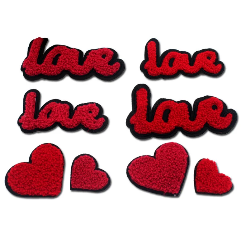 Custom Embroidered Chenille Patches Keychain Woven Iron On Patches For shoes