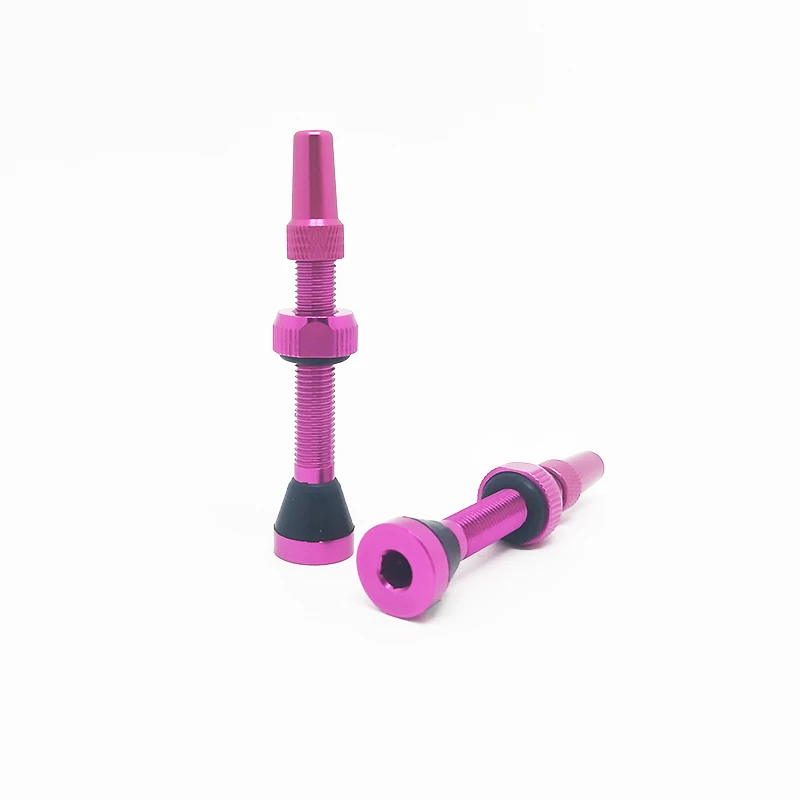 Hot sale Pink Mountain Biking Presta Valve 36mm 40mm 44mm 50mm  60mm 70mm  tubeless valve