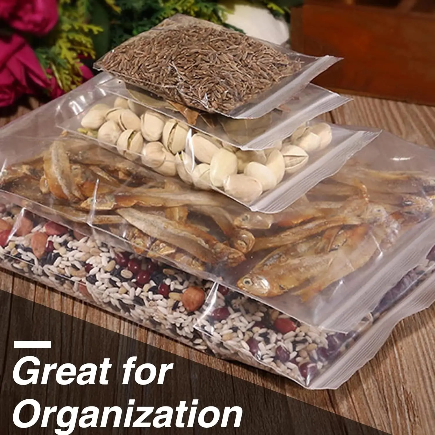 Clearance Cheep High Quality Transparent Zip Lock Bag Custom 35*45cm Packaging Bags Zip Lock Zip Lock Plastic Bags 5kg