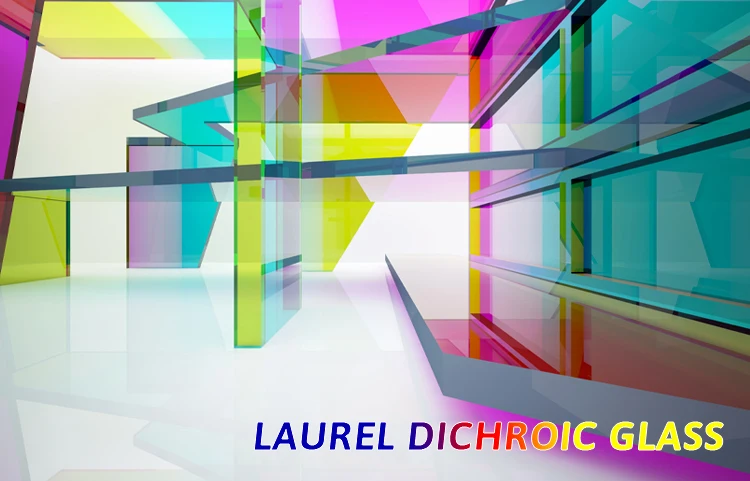4mm 5,mm 6mm dichroic glass colorful decorative glass manufacturer