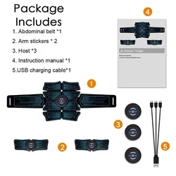 Fitness Training Gear  Machine Muscle Stimulation Vibration Belt Abs Trainer Ems Abdominal Muscle Stimulator Belt