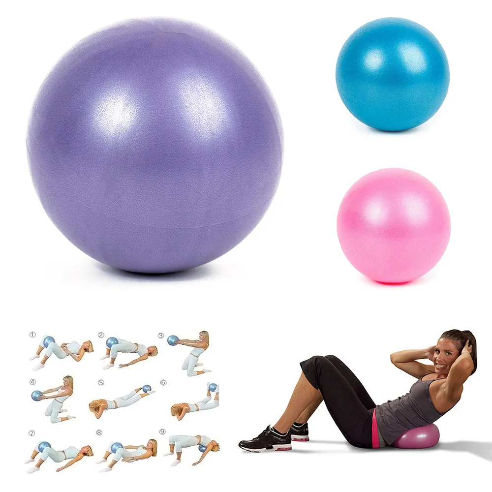 PVC customised color 25cm small pilates ball gym exercise fitness mini anti burst yoga