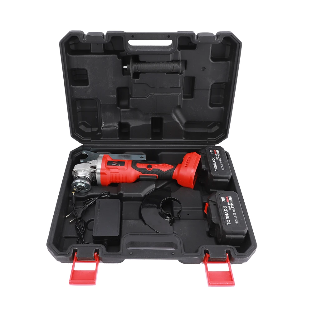 21V Brushless Angle Grinder 125MM Cordless Angle Cutting Grinding Machine Set Battery 3000mah