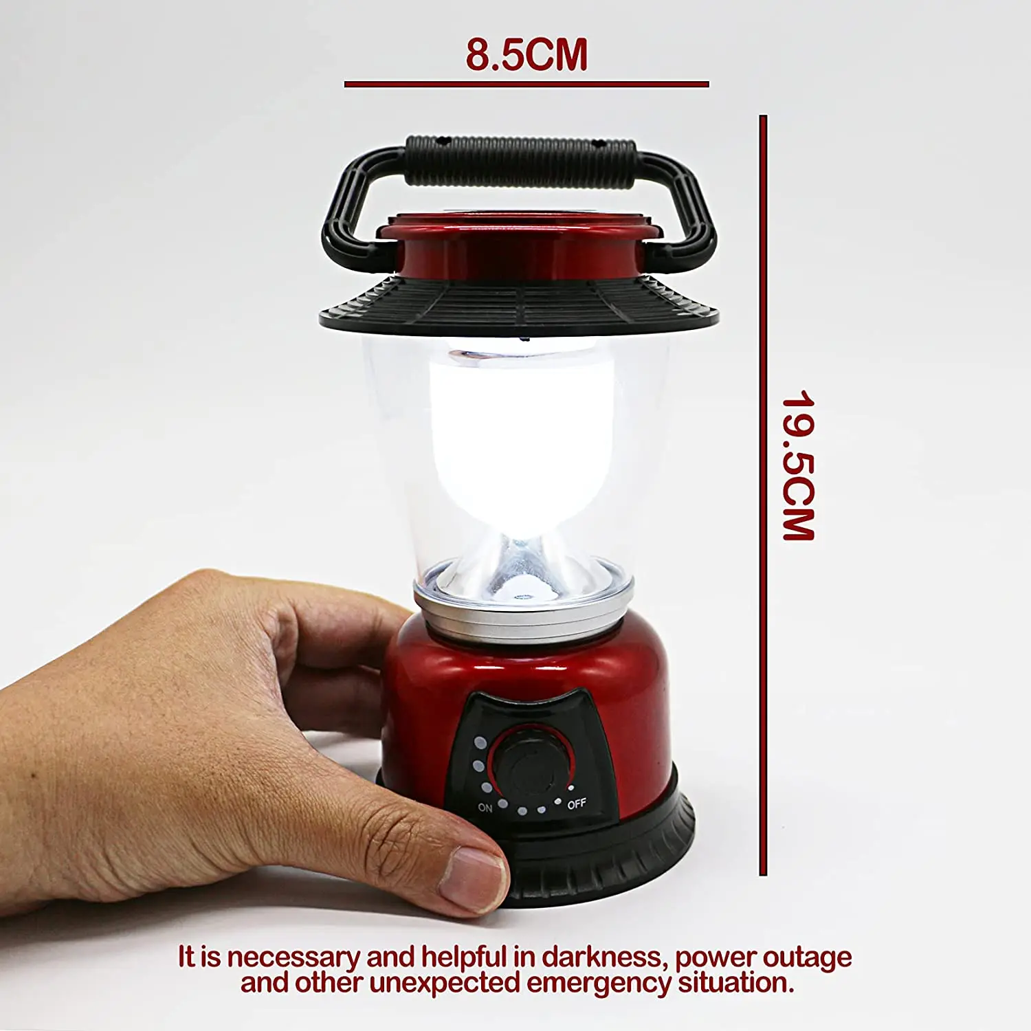 LED Lantern 120LM Variable Power Retro Battery Powered Camping Light