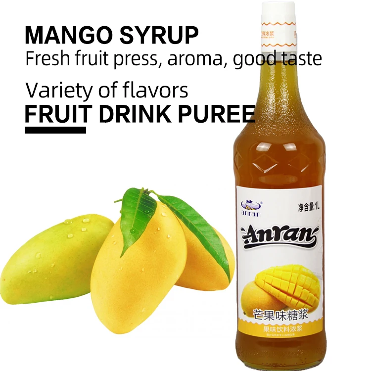 wholesale hot selling bubble tea materials mango flavored complex enzyme beverage milk tea special