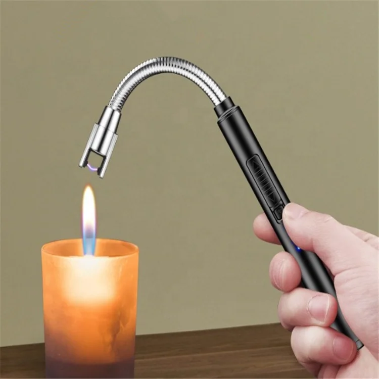 Realsin  Candle Lighter with Long Neck Electric Arc Lighter Windproof Rechargeable USB Flameless Lighter