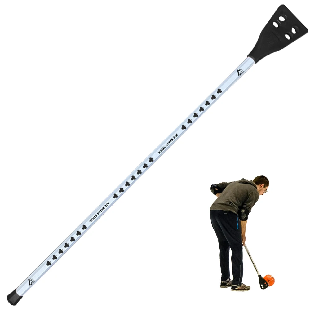 Special-shaped pipe Lightweight aluminum broomball sticks/ice balls stick Official Size & Weight