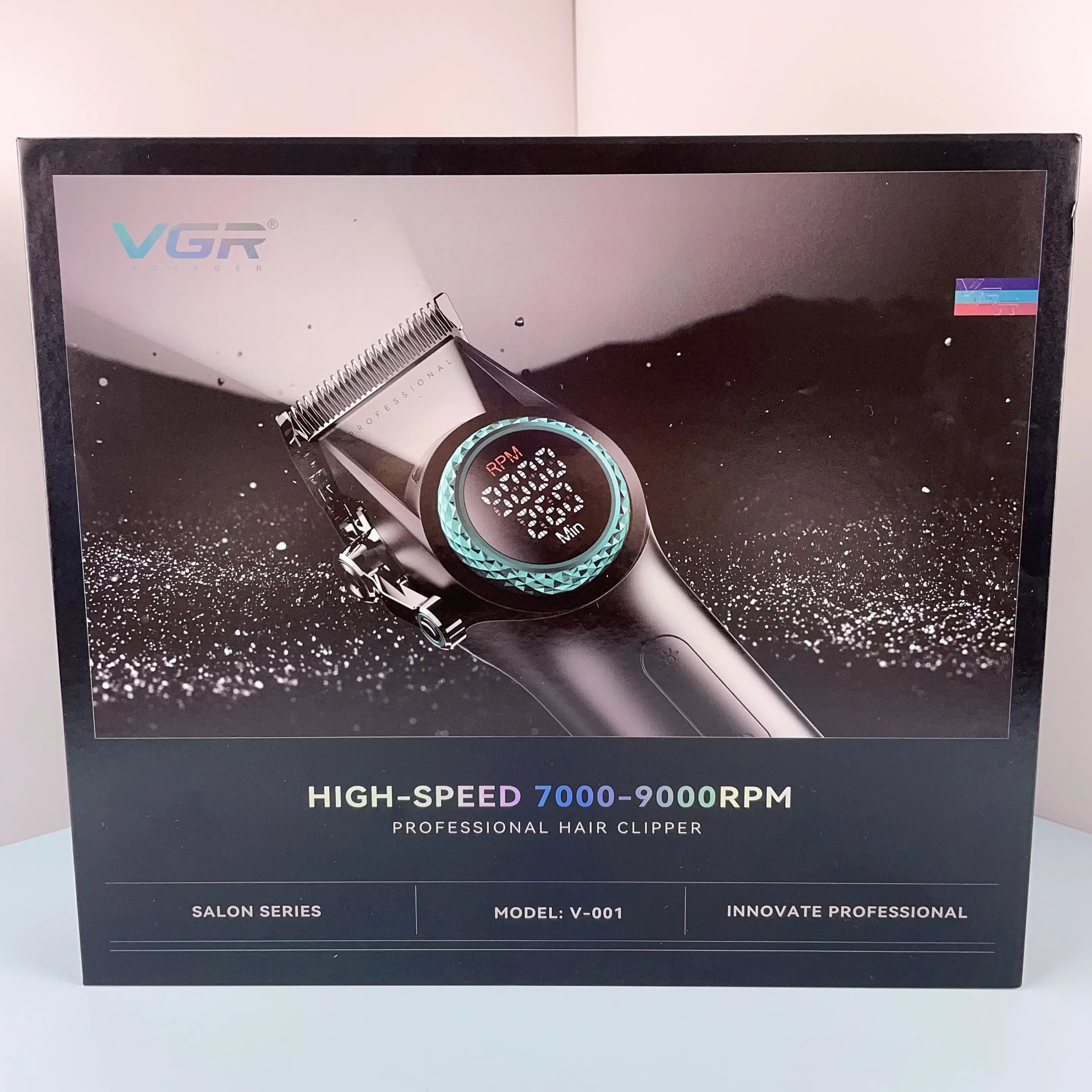 Vgr V-001 новый дизайн металлический триммер для бороды профессиональный беспроводной волос Парикмахерская Машинка стрижки мужчин