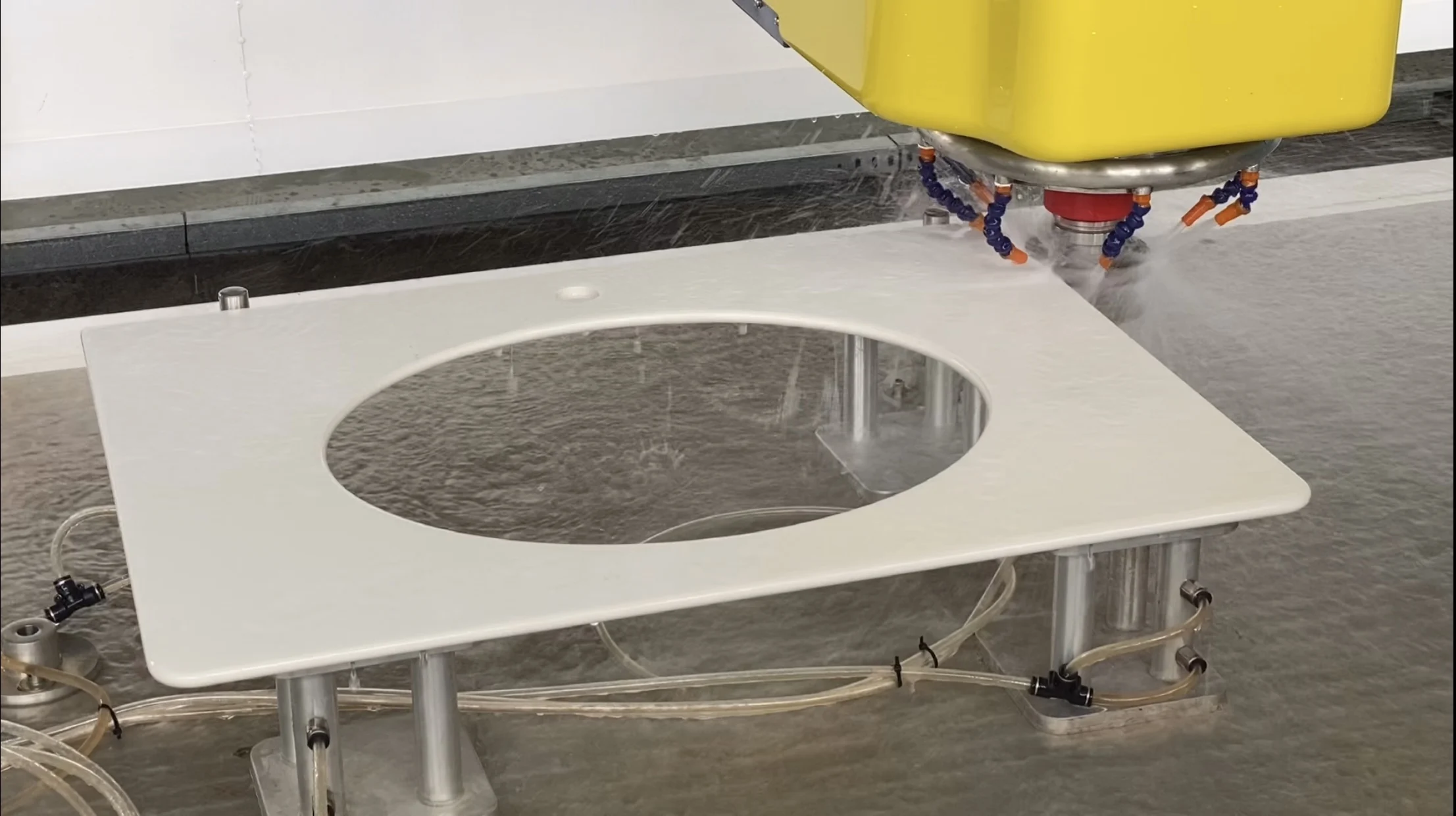 CNC 3-2515 Marble Granite Stone Dekton Neolith Stonework Kitchen Worktable Kitchen Countertops