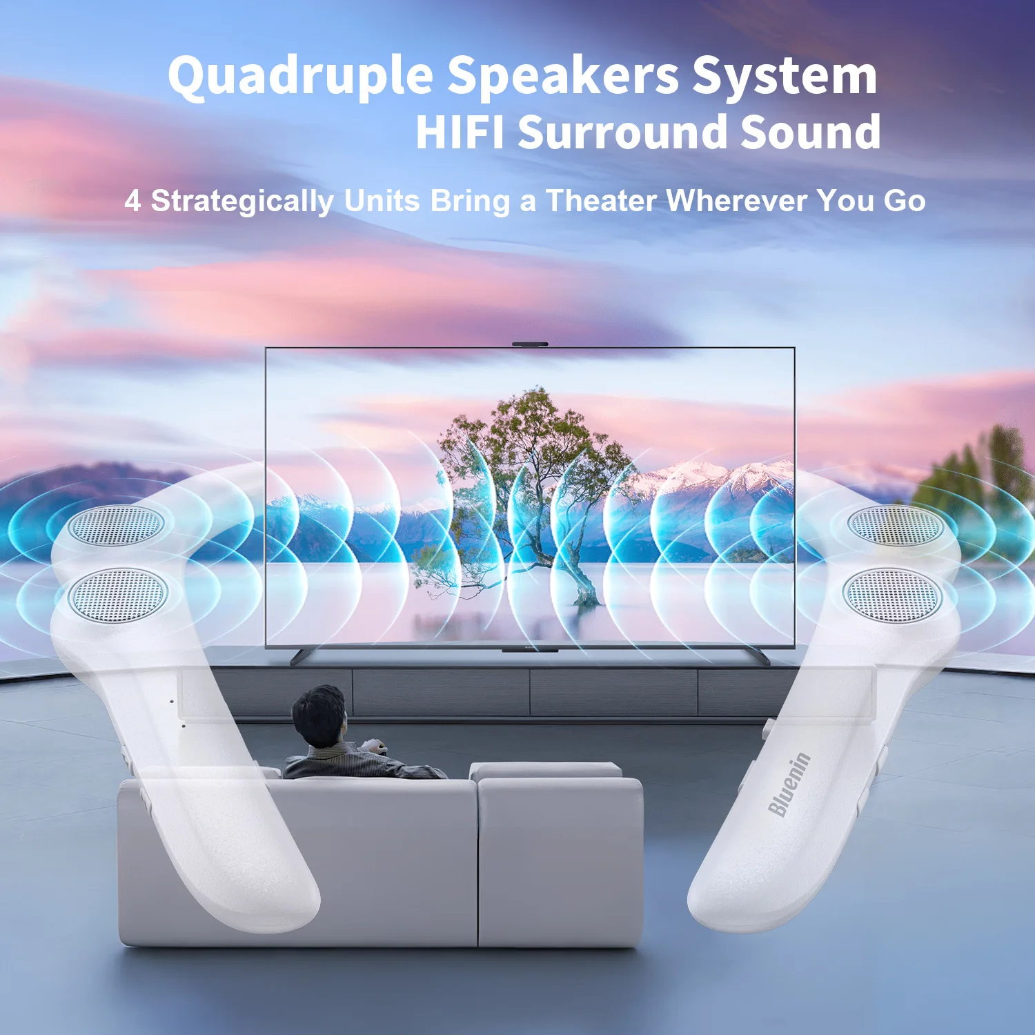 Mini BT Speaker Halterneck  Wireless Bt Smart Speaker  Portable Mini Subwoofer Wearable Stereo Heavy Bass