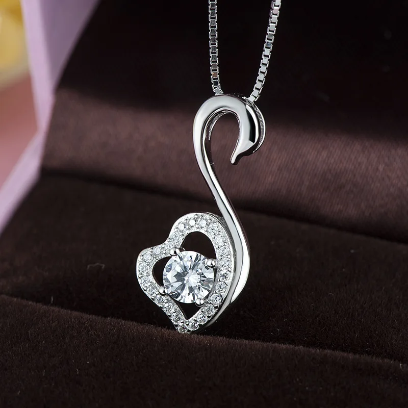 S925 Sterling Silver  Gold Cubic Zirconia Pendant  Jewelry accessories for Her Gifts for Woman Wife Girlfriend Mom