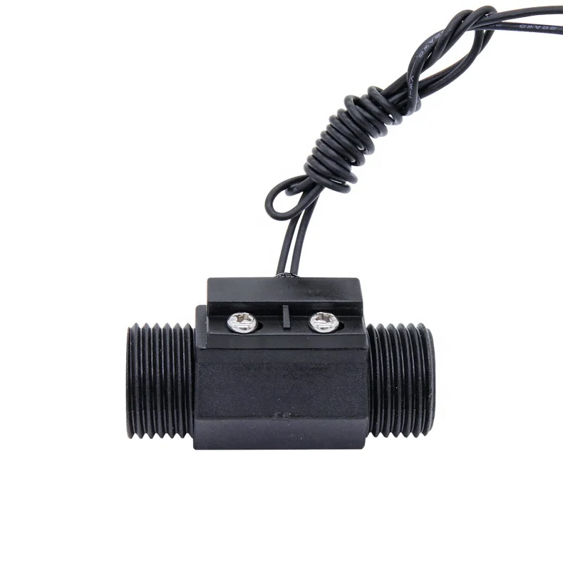 G1/2 Plastic Flow Switch Supply Customized Size Wired Water Plastic Magnetic Flow Sensor Automatic Flow Control Switch
