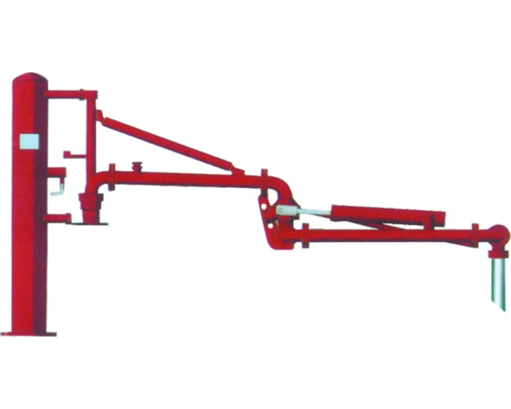 top loading arm truck loading unloading supplier on the side or on the rear of the tanker