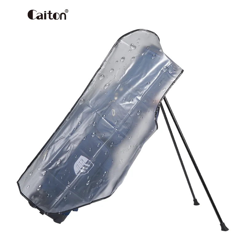 2024 New Rain Coat Pvc Transparent Model Golf Bag Rain Cover Rainproof Golf Bag Waterproof Waterproof Golf Bag Cover