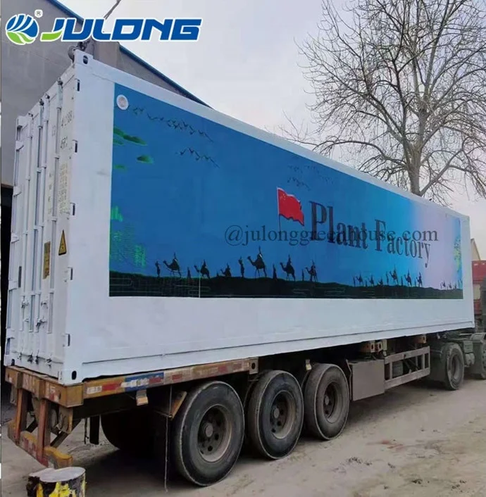Shipping Container Farm Vertical Farming Equipment Hydroponic Hemp Growing Container Greenhouse With Climate Control System